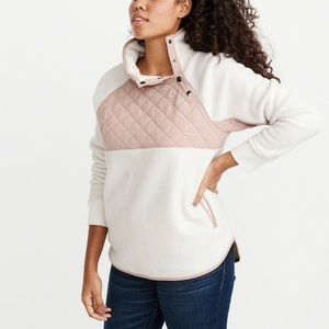 Abercrombie Asymmetrical Snap Up Fleece